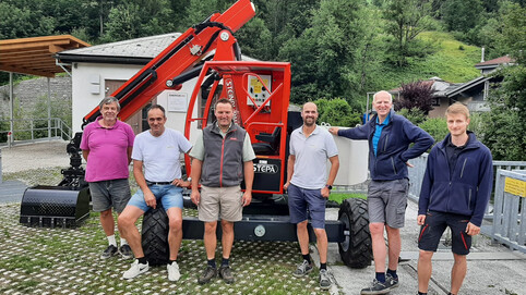 Maschinenübergabe  Energie AG, Kraftwerk, in St. Johann