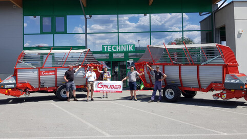 Maschinenübergabe Matthias Prodinger und Gunther Naynar