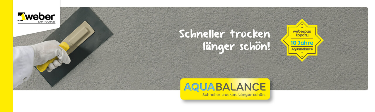 weberpas topdry - 10 Jahre AquaBalance